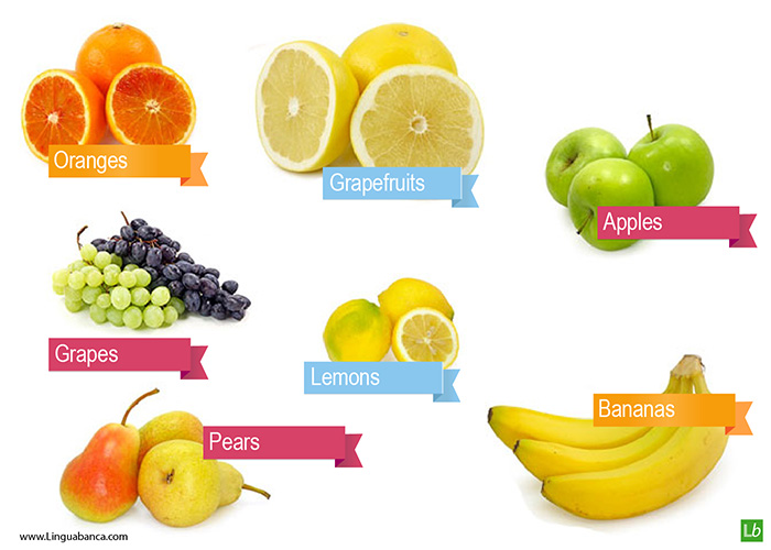 la comida - las frutas