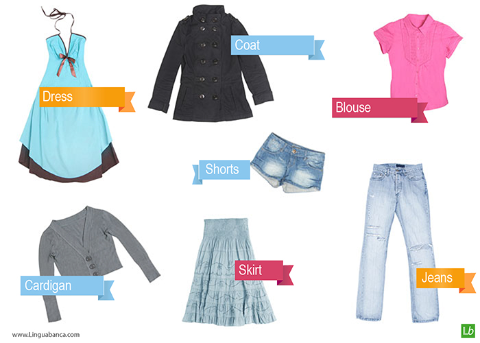 English vocabulary for clothes and fashion 