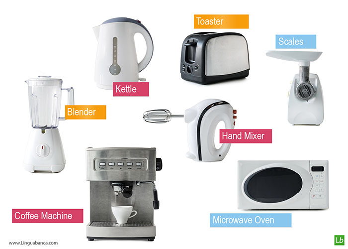 Kitchen Appliances.  Kitchen appliances, Kitchen aid appliances, Vocabulary